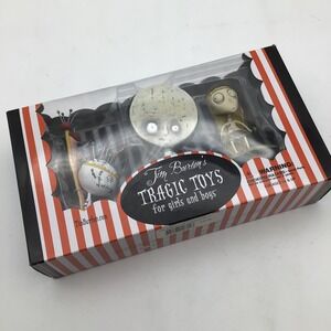 Tim Burton Tragic Toys Pin Cushion Queen Staring Girl Brie Boy Set New Sealed
